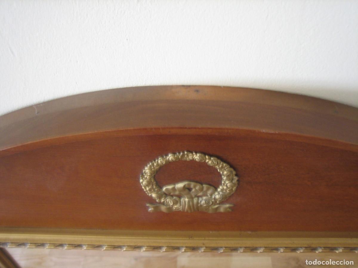 Antig&uuml;edades: ESPEJO. MADERA DE CEREZO. SIGLO XIX. - Foto 16