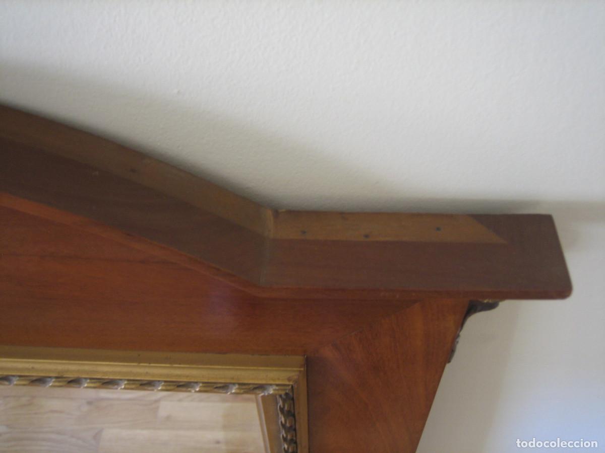 Antig&uuml;edades: ESPEJO. MADERA DE CEREZO. SIGLO XIX. - Foto 17