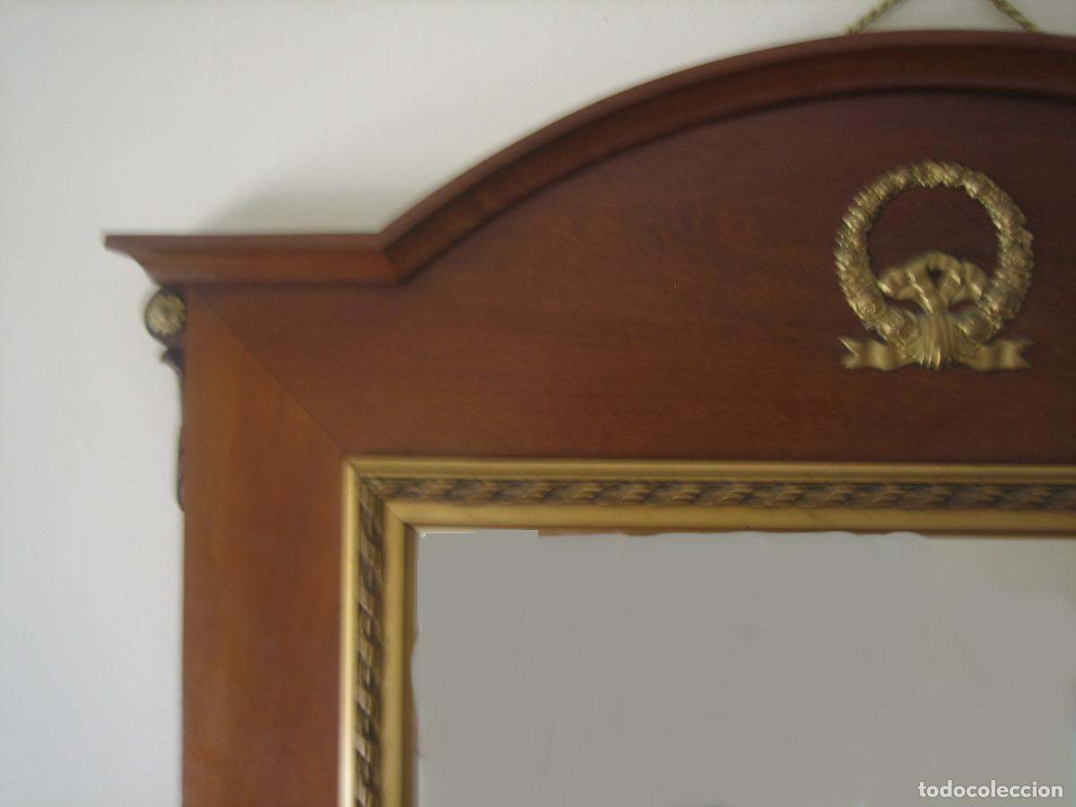 Antig&uuml;edades: ESPEJO. MADERA DE CEREZO. SIGLO XIX. - Foto 19