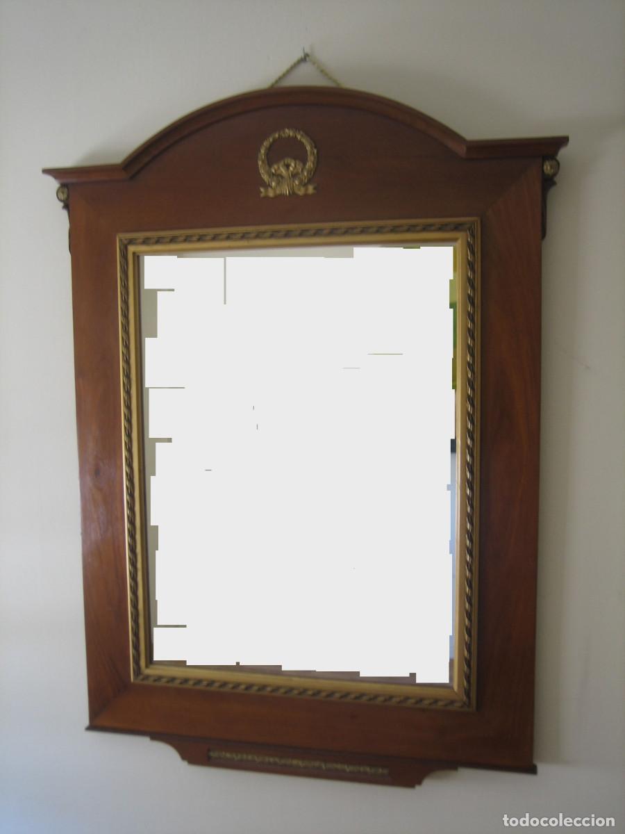 Antig&uuml;edades: ESPEJO. MADERA DE CEREZO. SIGLO XIX. - Foto 30