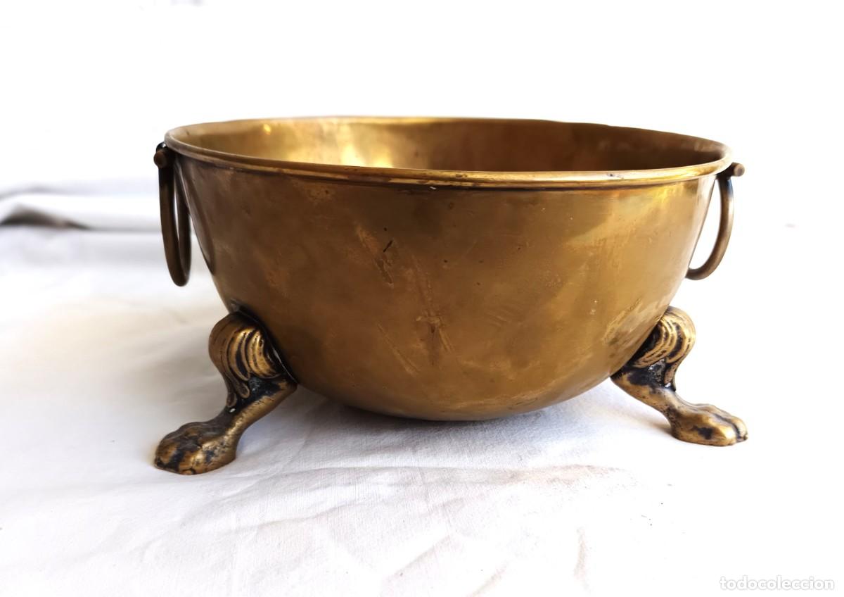 Antig&uuml;edades: Jardini&egrave;re - Lat&oacute;n dorado, Lat&oacute;n fundido, Bronce dorado - Jardinera o macetero Reino Unido - 1900