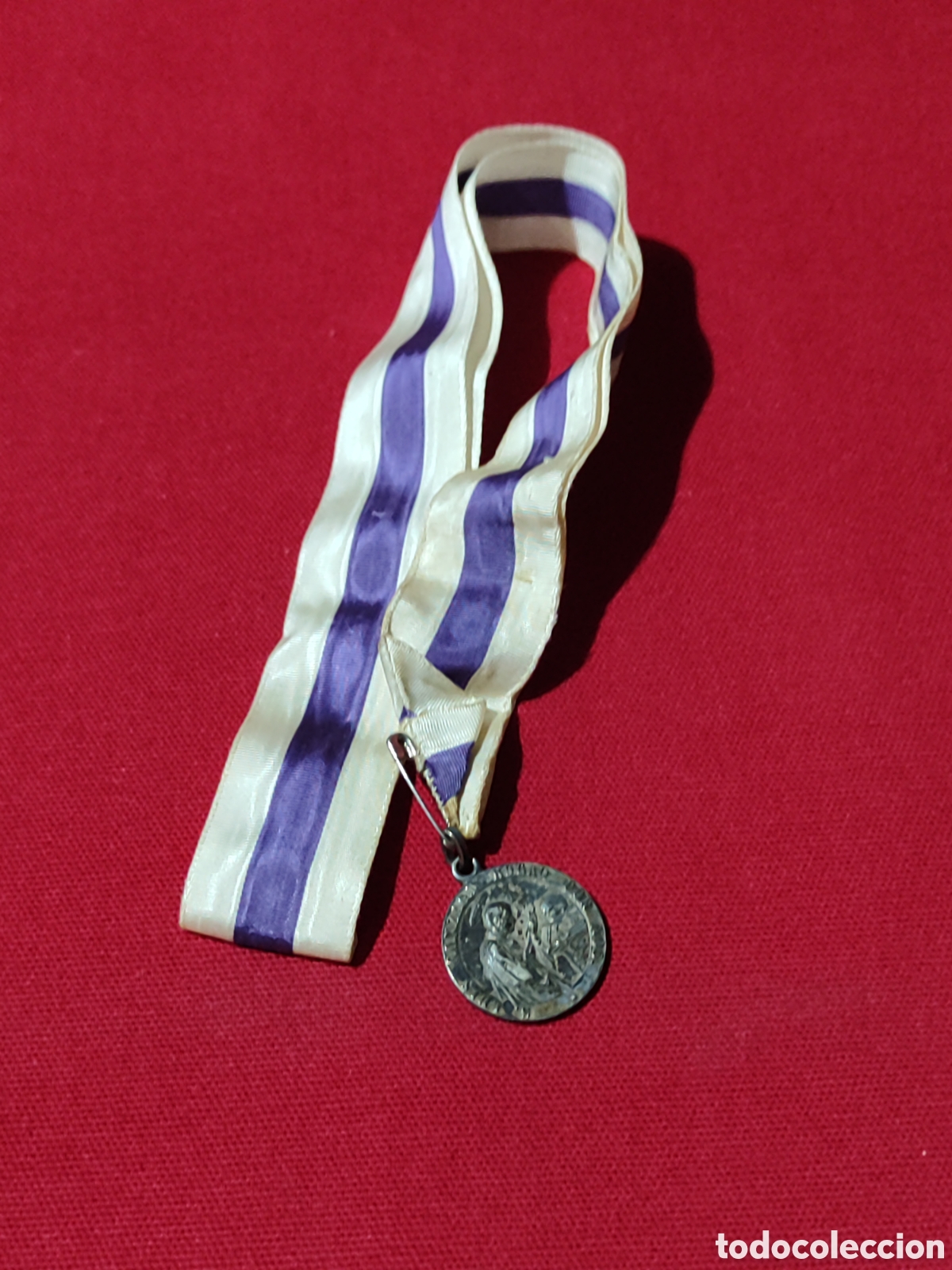 Antig&uuml;edades: Antigua medalla San Luis Gonzaga Ruega por nos
