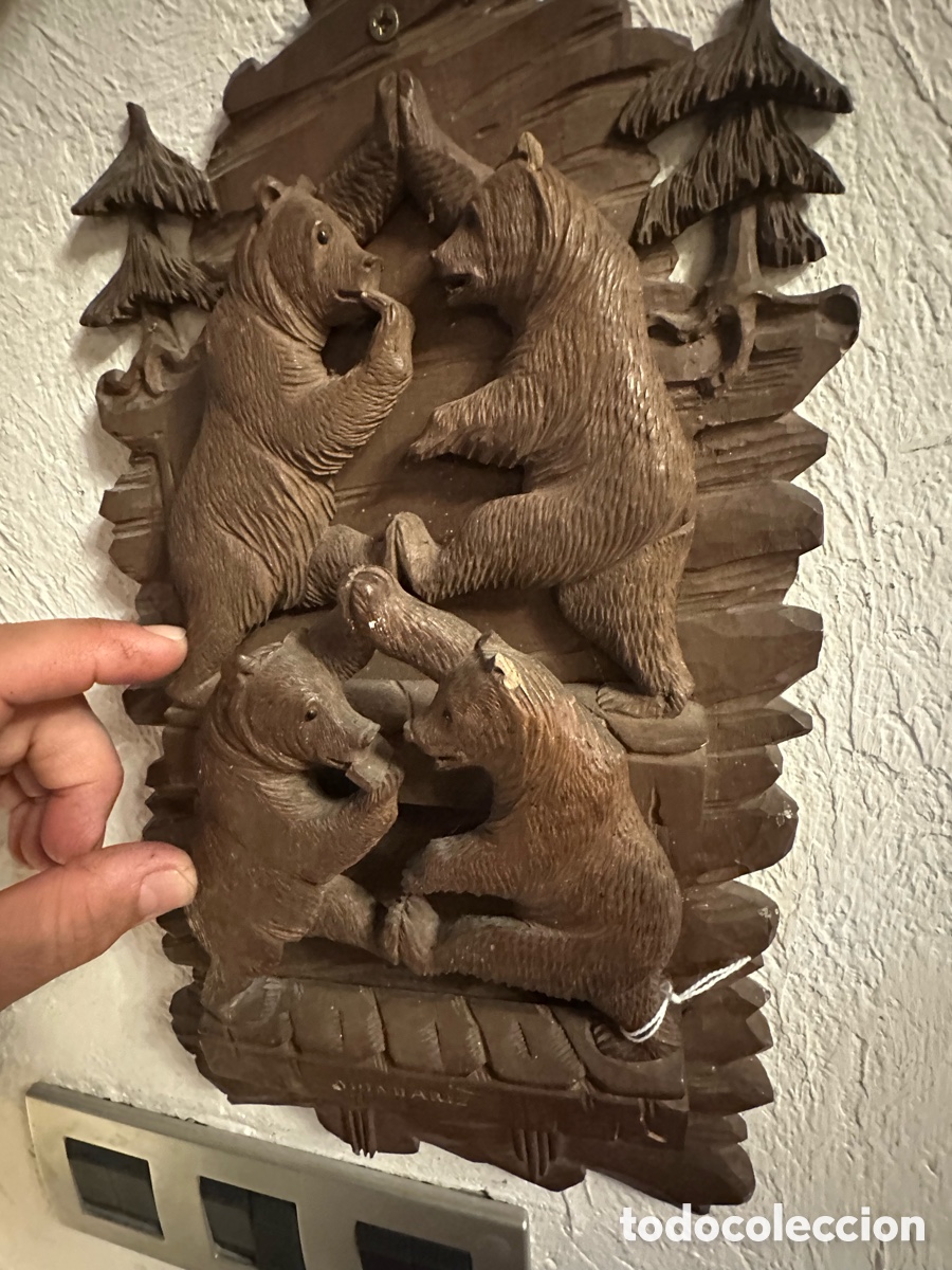 Antig&uuml;edades: Black Forest. Antiguo Tarjetero / Porta-cartas de la Selva Negra - Inscripci&oacute;n &rdquo;Mondariz&rdquo; XIX. XX