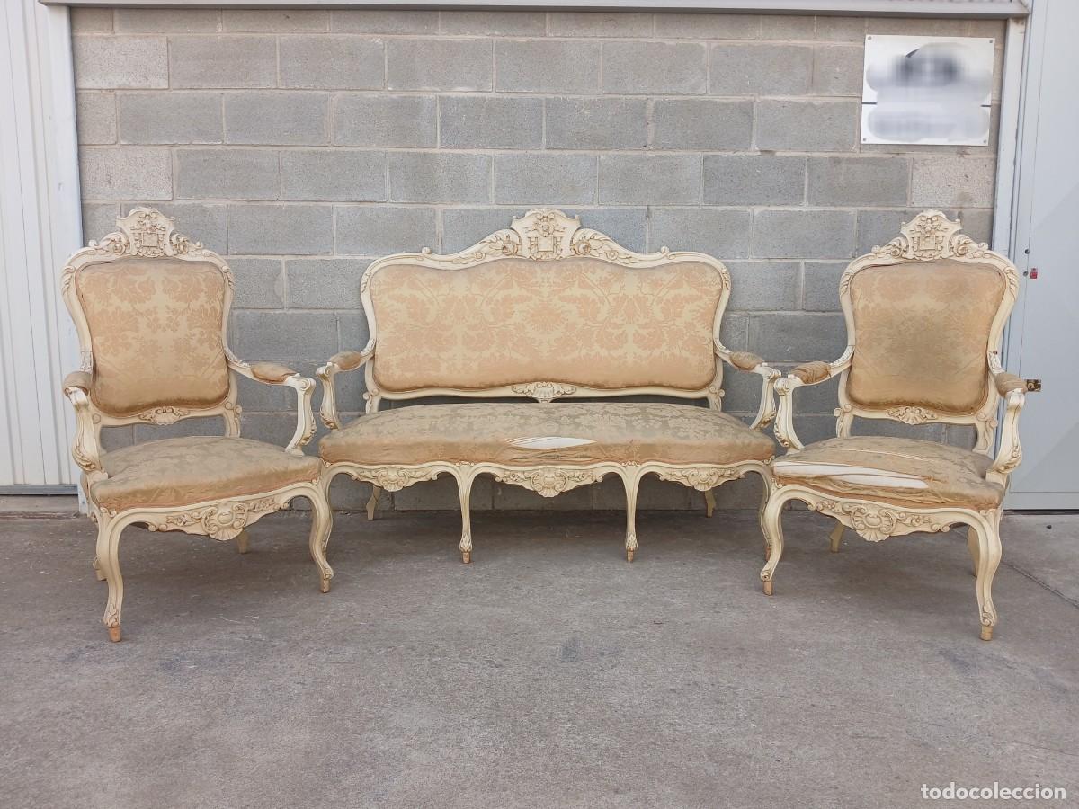 Antig&uuml;edades: Tresillo antiguo Luis xv