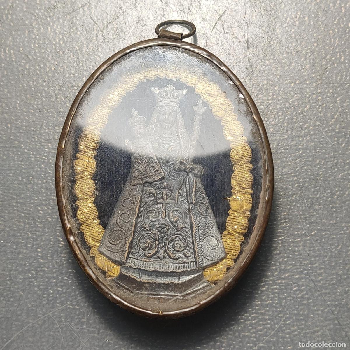 Antig&uuml;edades: MEDALLA RELIGIOSA RELICARIO SANTA MARIA NUESTRA SE&Ntilde;ORA DE CHEVREMONT VALONIA