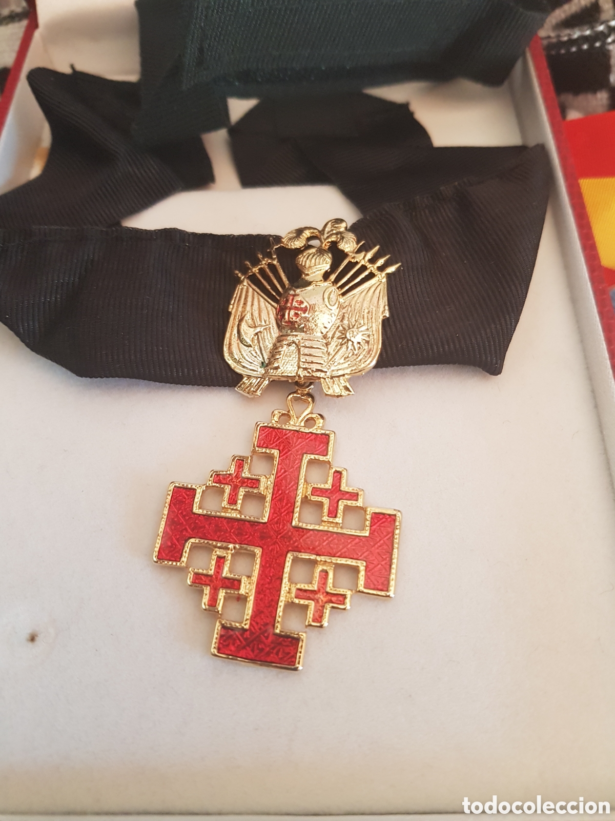 Antig&uuml;edades: ANTIGUA ORDEN DEL SANTO SEPULCRO DE JERUSAL&Eacute;N TALLA DE COMENDADOR ESMALTADA
