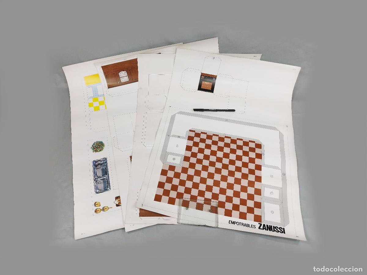 Antig&uuml;edades: RECORTABLE PUBLICITARIO DE UNA COCINA. ELECTRODOM&Eacute;STICOS EMPOTRABLES ZANUSSI