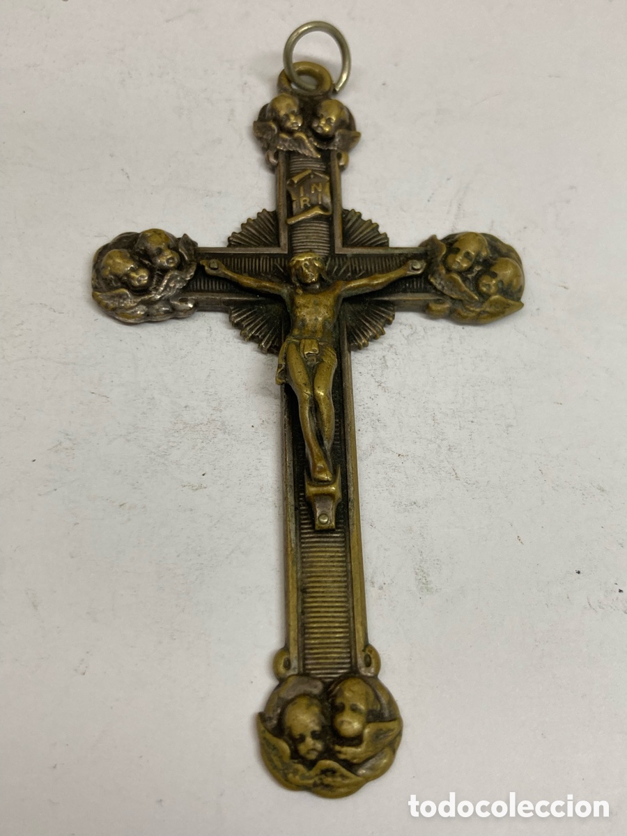 Antig&uuml;edades: Cruz de metal religiosa