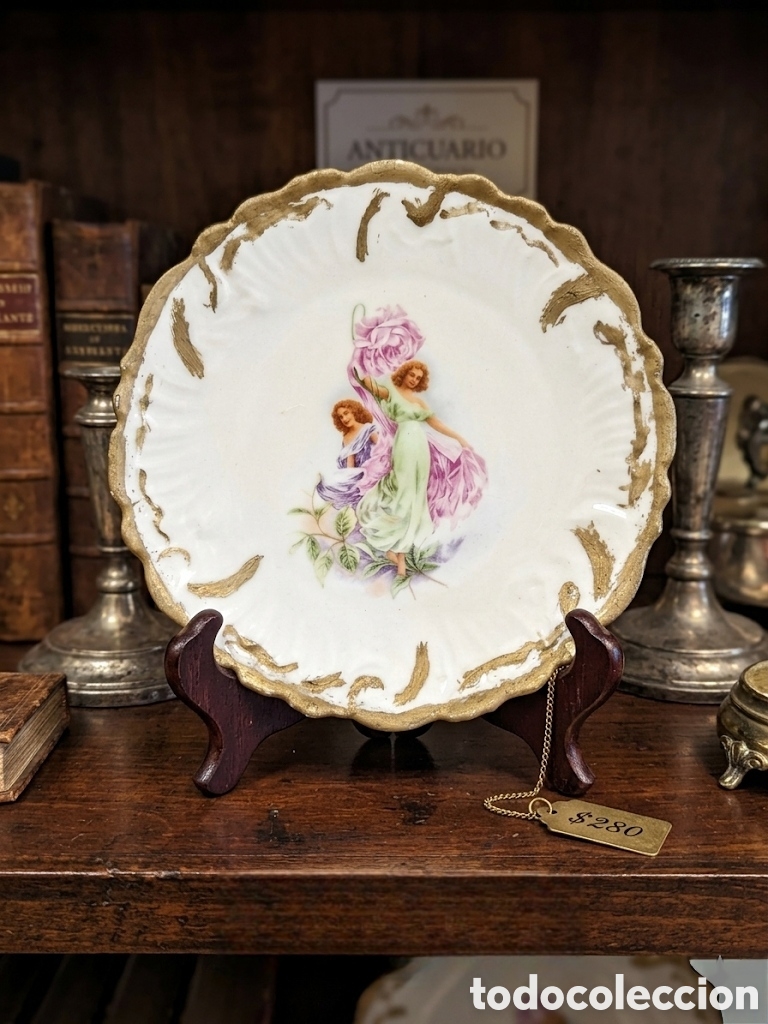 Antig&uuml;edades: Antiguo plato de porcelana