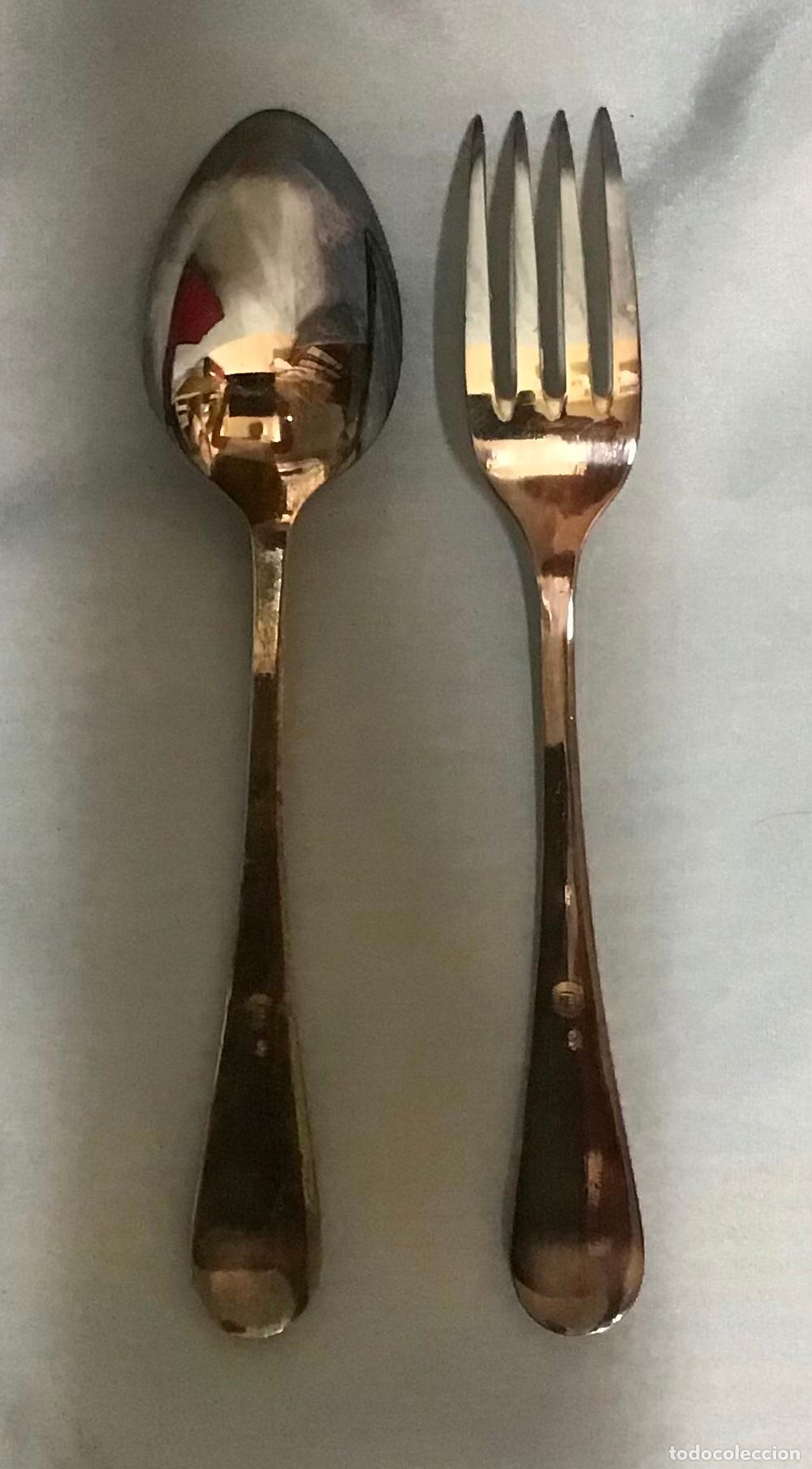 Antig&uuml;edades: JUEGO DE CUBIERTOS PLATA MENESES - Foto 5