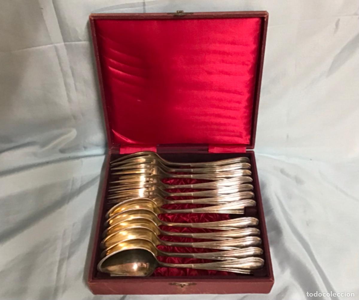 Antig&uuml;edades: JUEGO DE CUBIERTOS PLATA MENESES - Foto 1