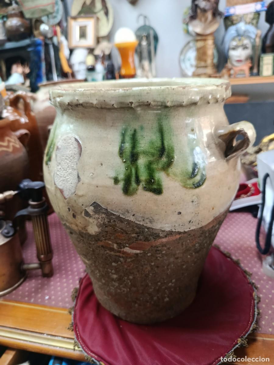 Antig&uuml;edades: Orza antigua de cer&aacute;mica de &Uacute;beda.Siglo XIX