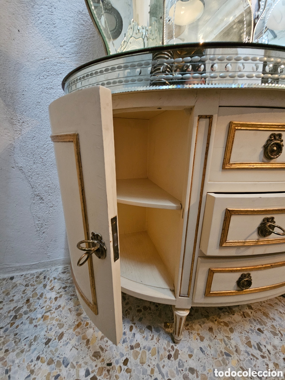 Antig&uuml;edades: C&oacute;moda veneciana espejos - Foto 3