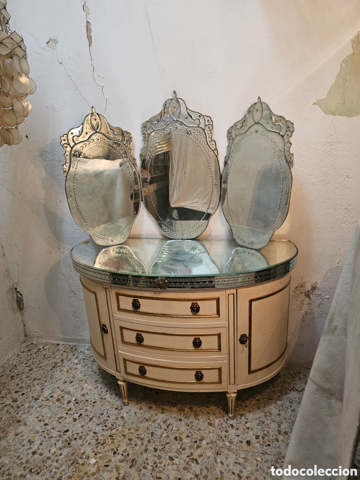 Antig&uuml;edades: C&oacute;moda veneciana espejos - Foto 5