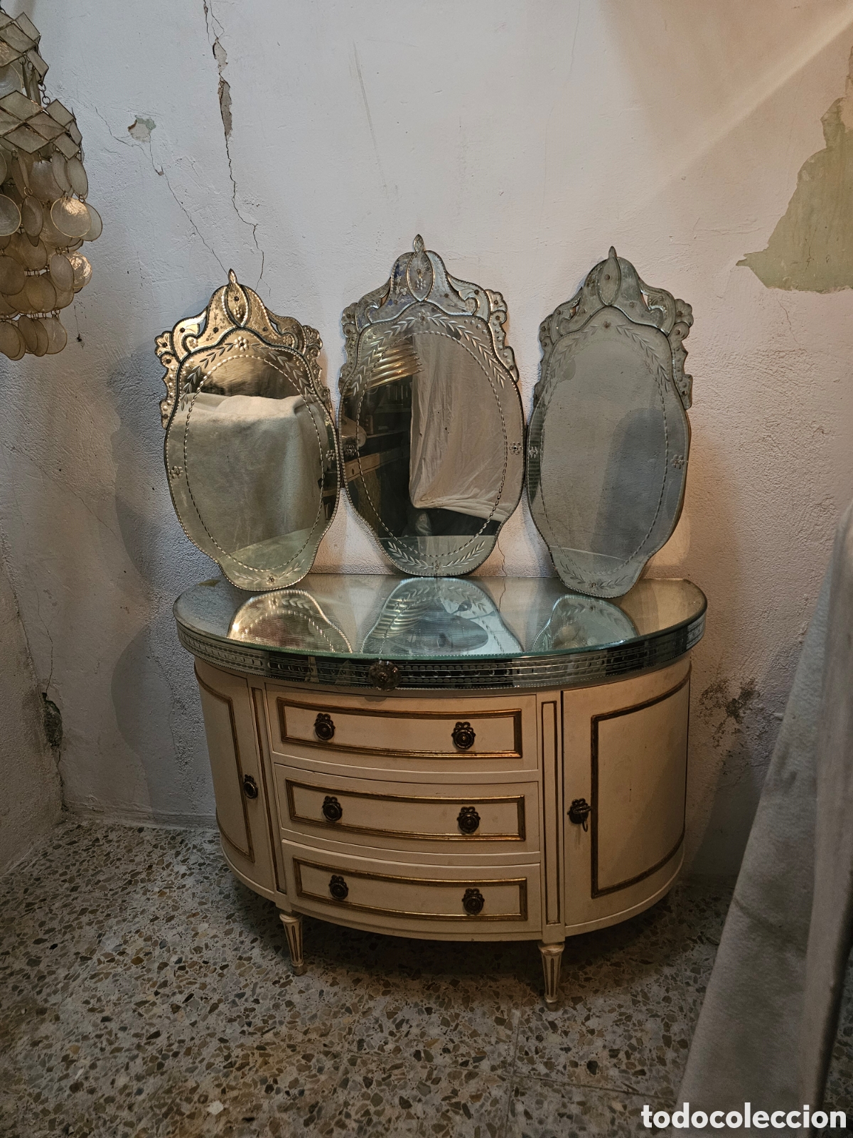Antig&uuml;edades: C&oacute;moda veneciana espejos - Foto 6