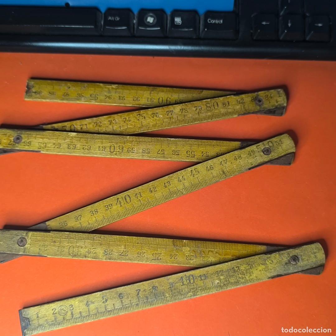 Antig&uuml;edades: 001535BRI-metro plegable carpintero de madera