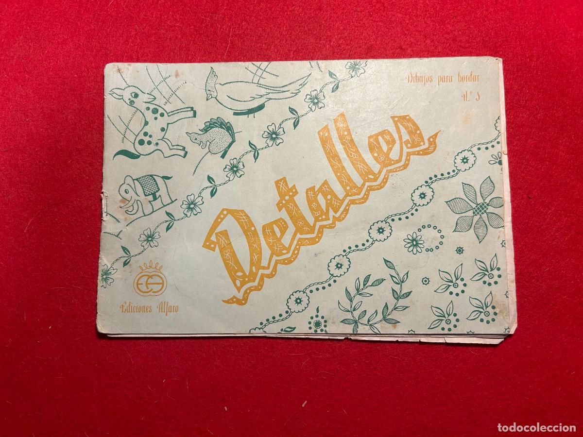 Antig&uuml;edades: Detalles album n&ordm; 1 dibujos para bordar ediciones Alfaro