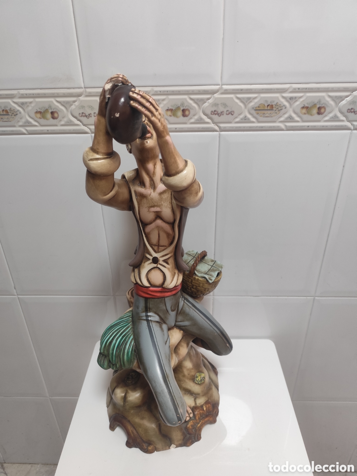 Antig&uuml;edades: Figura Cer&aacute;mica Franju