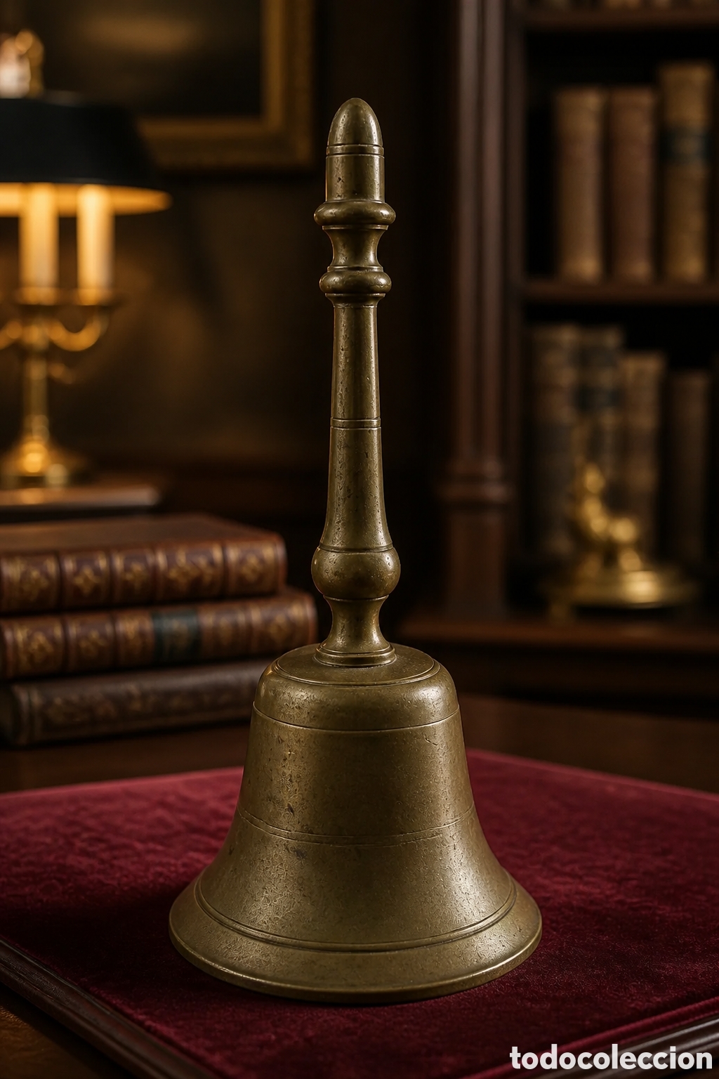 Antig&uuml;edades: ANTIGUA CAMPANA REALIZADA EN BRONCE 25 CM DE ALTO 11.5 CM DI&Aacute;METRO