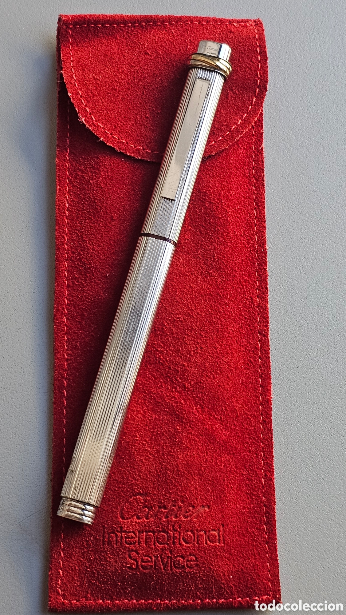 Antig&uuml;edades: Bol&iacute;grafo Cartier Plata Trinity Must - Foto 2