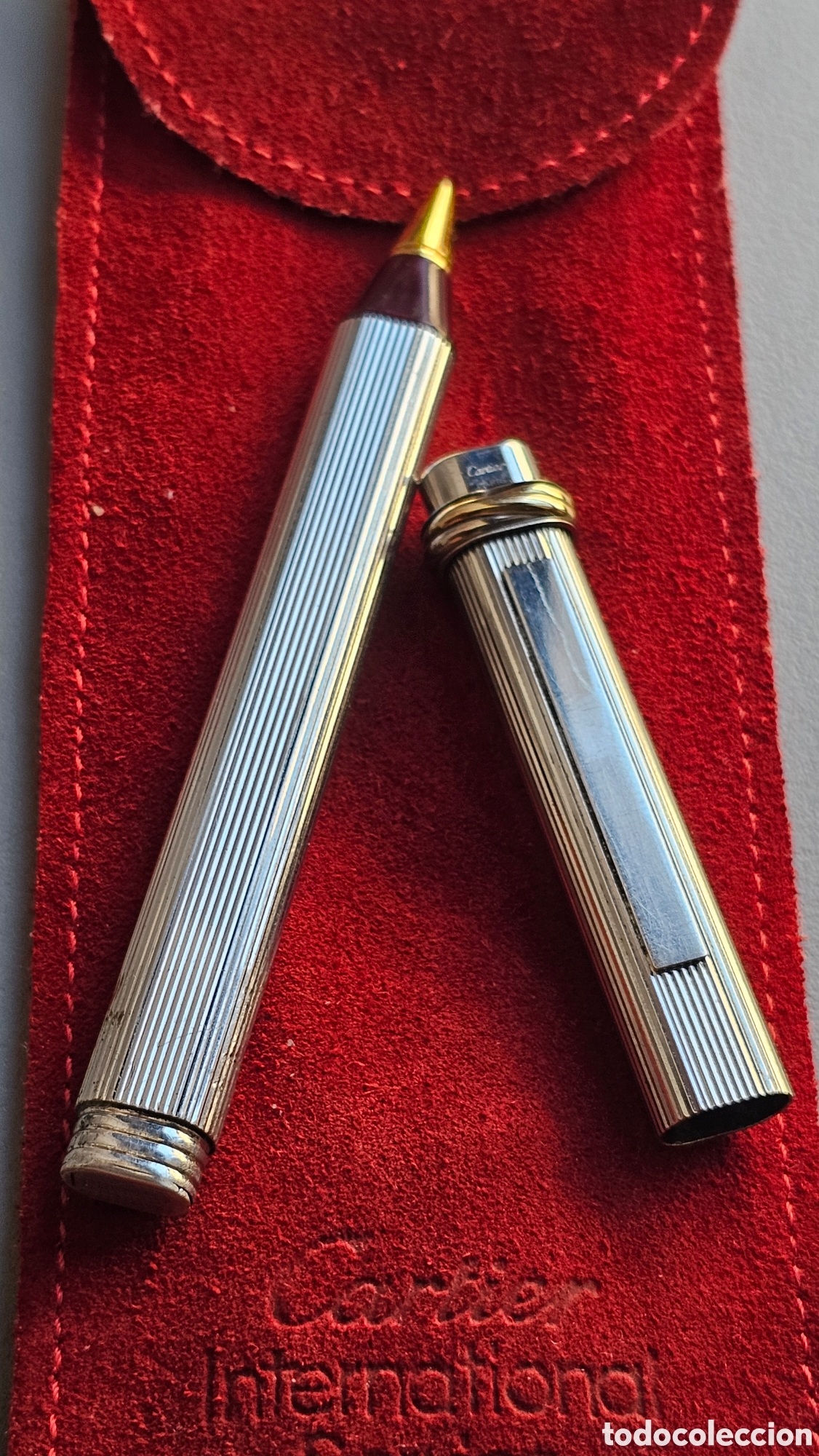 Antig&uuml;edades: Bol&iacute;grafo Cartier Plata Trinity Must - Foto 7