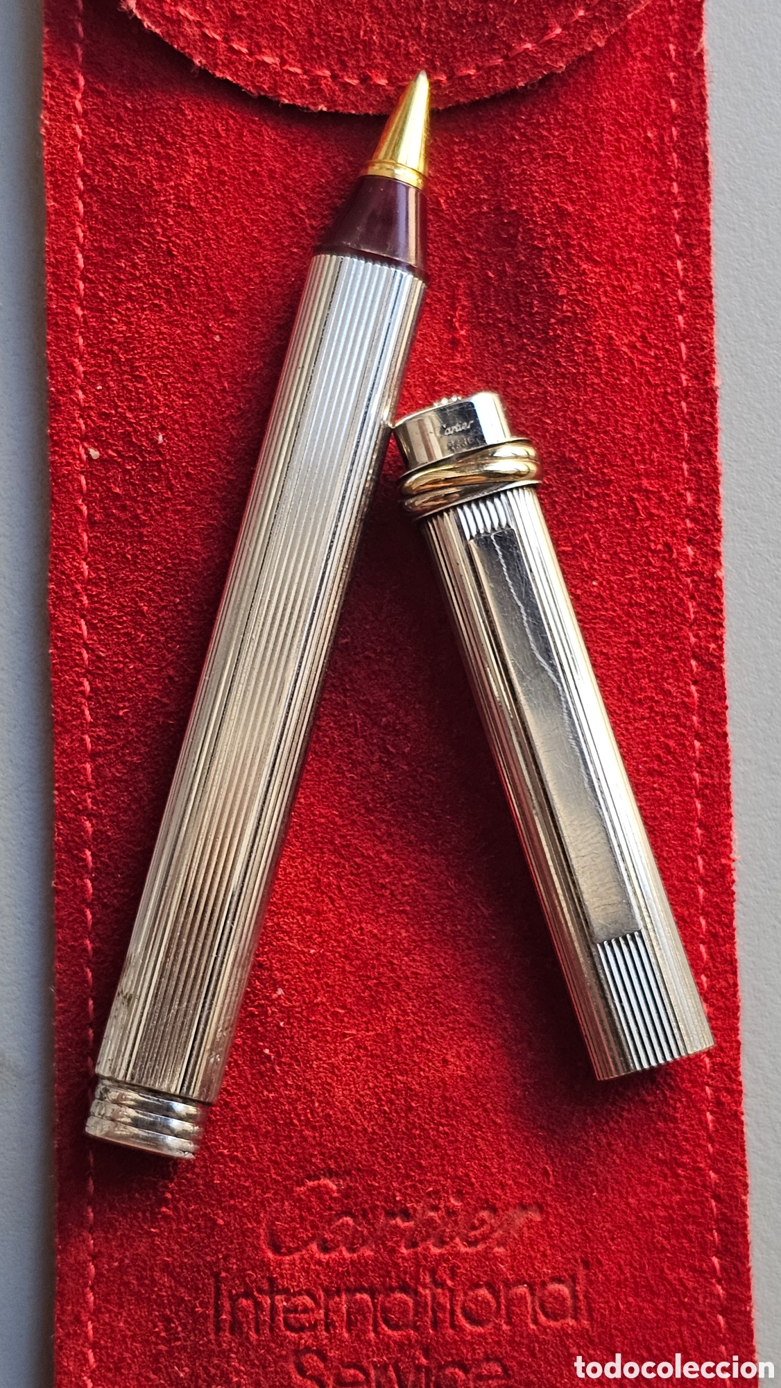 Antig&uuml;edades: Bol&iacute;grafo Cartier Plata Trinity Must