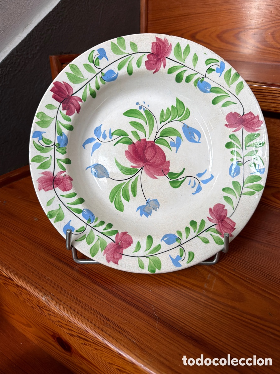 Antig&uuml;edades: Plato de sargadelos flores pintadas