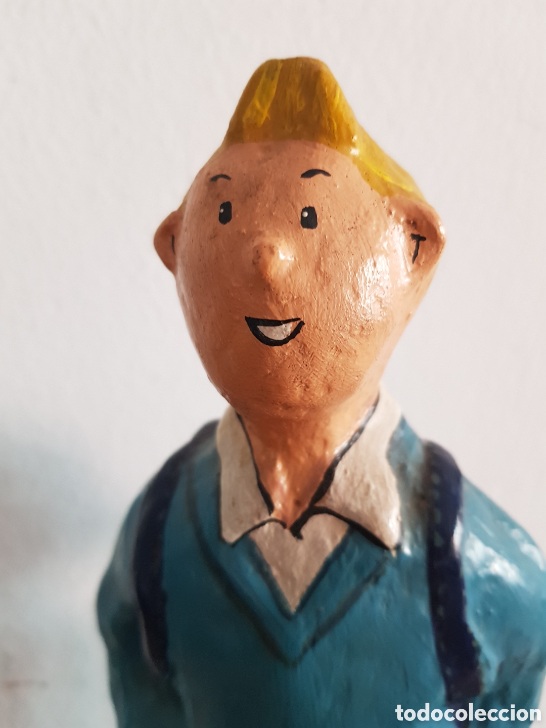 Antig&uuml;edades: Tintin papel mache. 29 cms - Foto 2