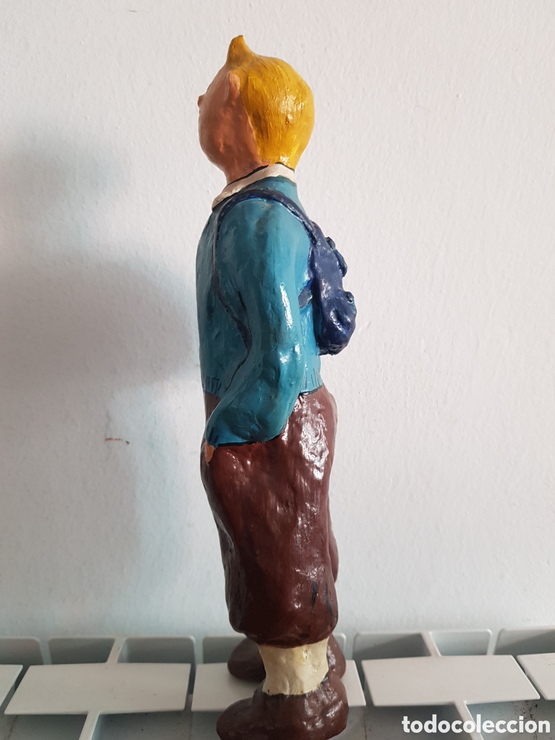 Antig&uuml;edades: Tintin papel mache. 29 cms - Foto 4