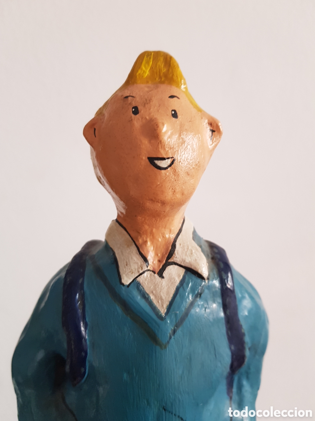 Antig&uuml;edades: Tintin papel mache. 29 cms - Foto 7