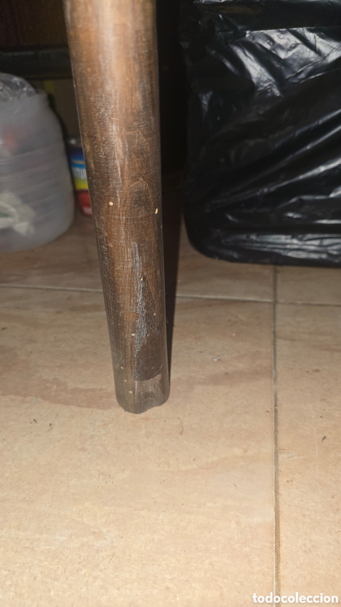 Antig&uuml;edades: Antigua silla paridera de madera maciza - Foto 13