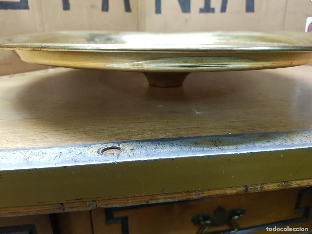 Antig&uuml;edades: ANTIGUA BANDEJA ARABE DE BRONCE - Foto 3