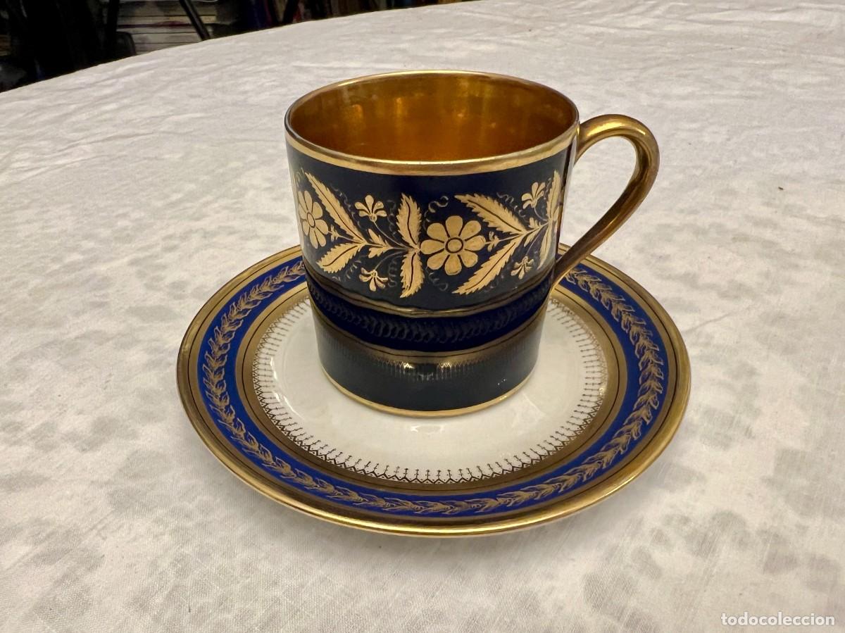 Antig&uuml;edades: Taza de caf&eacute; S&egrave;vres &laquo;Service de la Table du Roi&raquo;, 1830