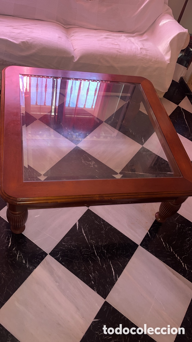 Antig&uuml;edades: Mesa Sal&oacute;n Madera Caoba
