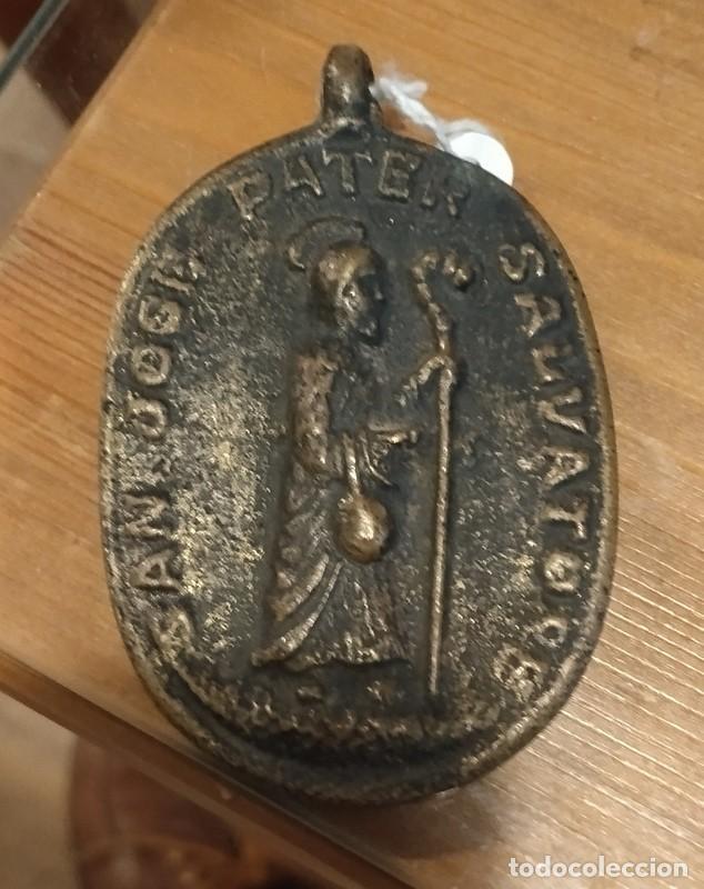 Antig&uuml;edades: SIGLO XVIII, ESPECTACULAR MEDALLON DE SAN JOSE, RARISIMO,5X8 CMS