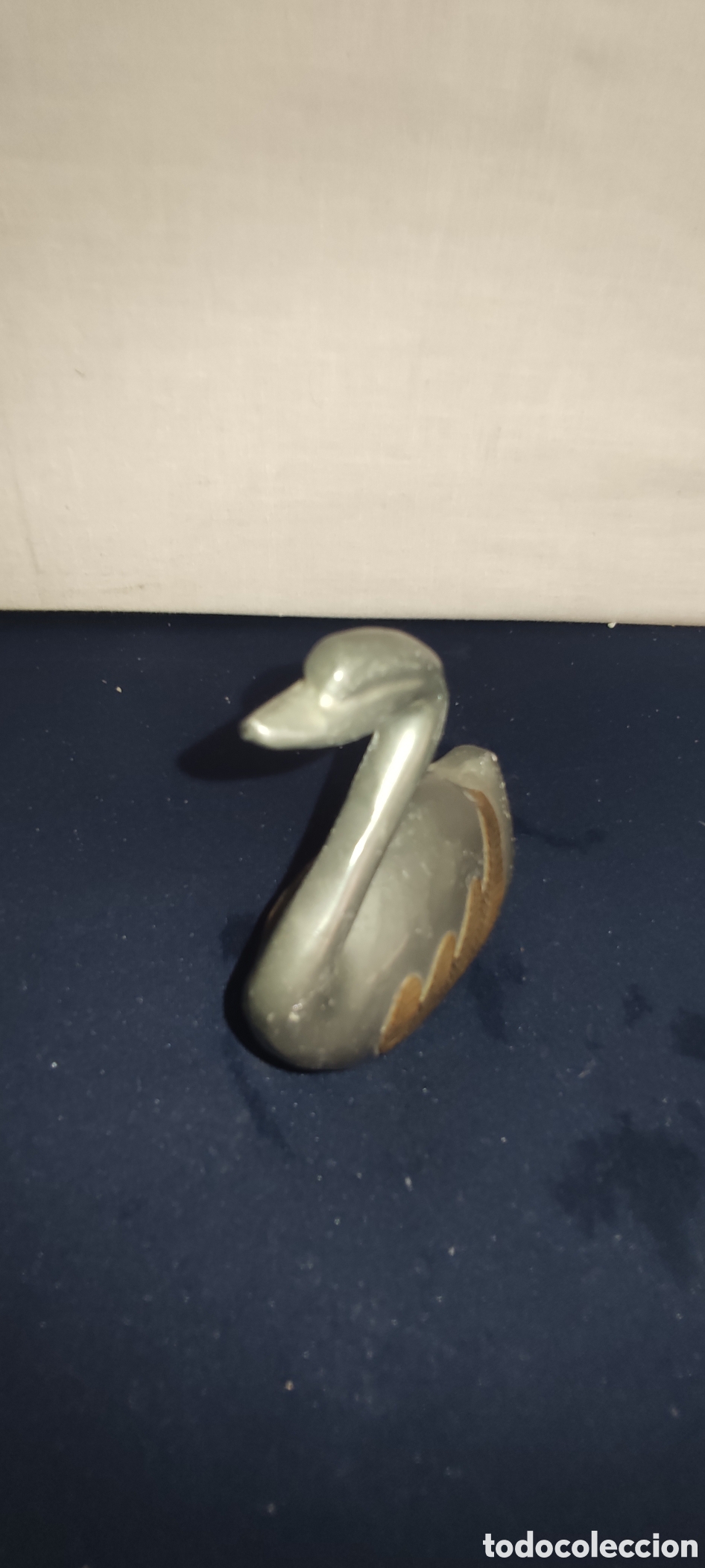 Antig&uuml;edades: Figura cisne en esta&ntilde;o - Foto 2