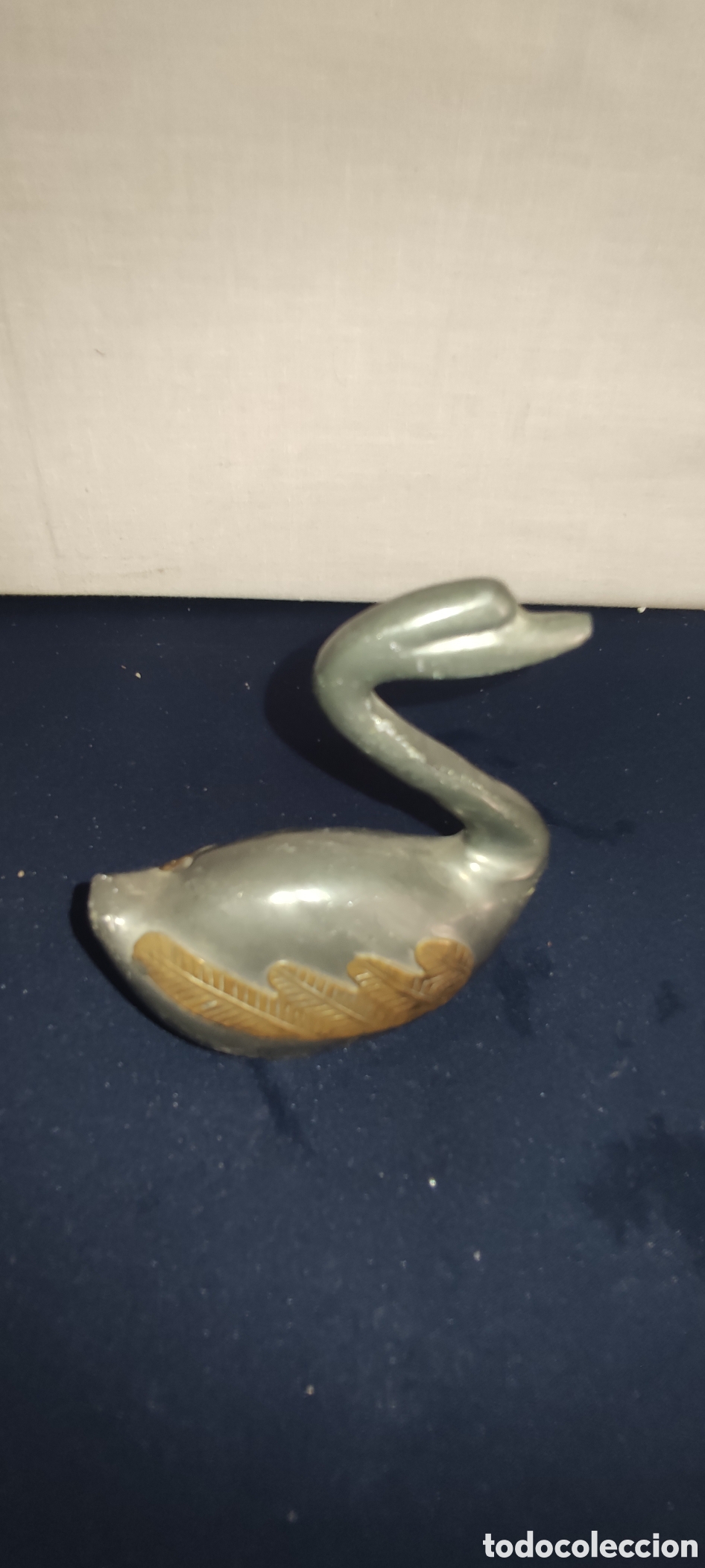 Antig&uuml;edades: Figura cisne en esta&ntilde;o - Foto 3