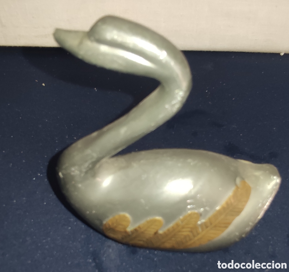 Antig&uuml;edades: Figura cisne en esta&ntilde;o - Foto 1
