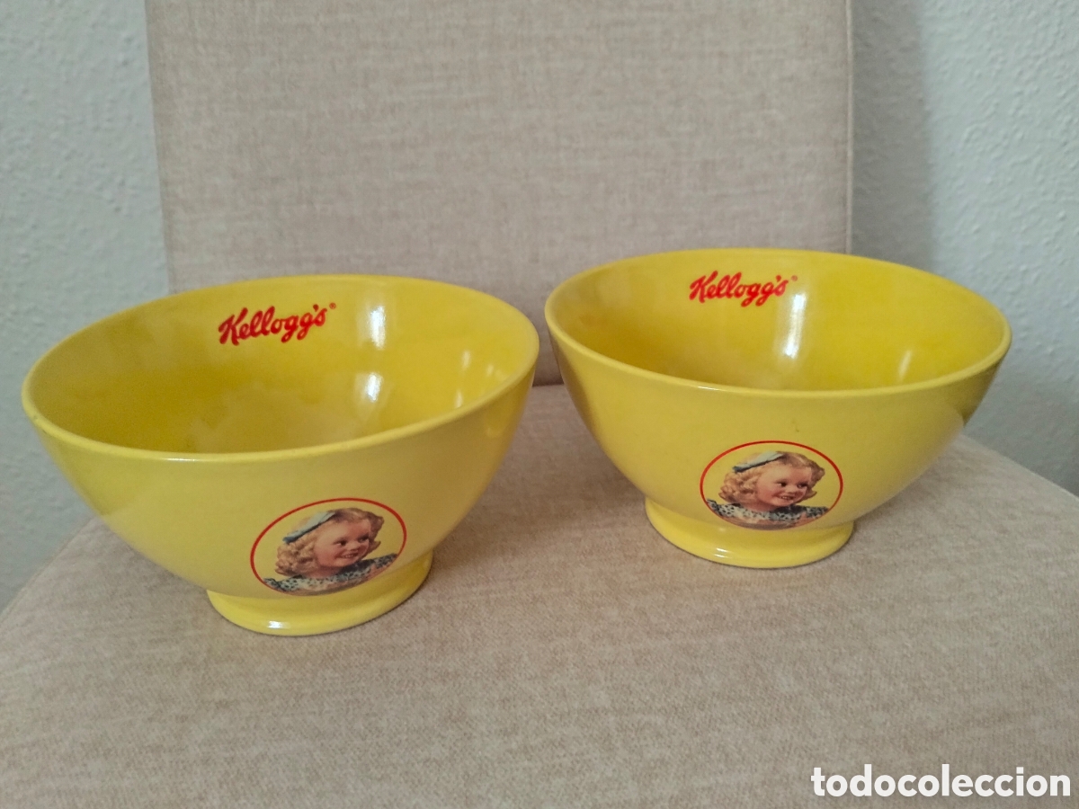 Antig&uuml;edades: Pack 2 Tazones de Cereales Kellogg's Vintage Collection