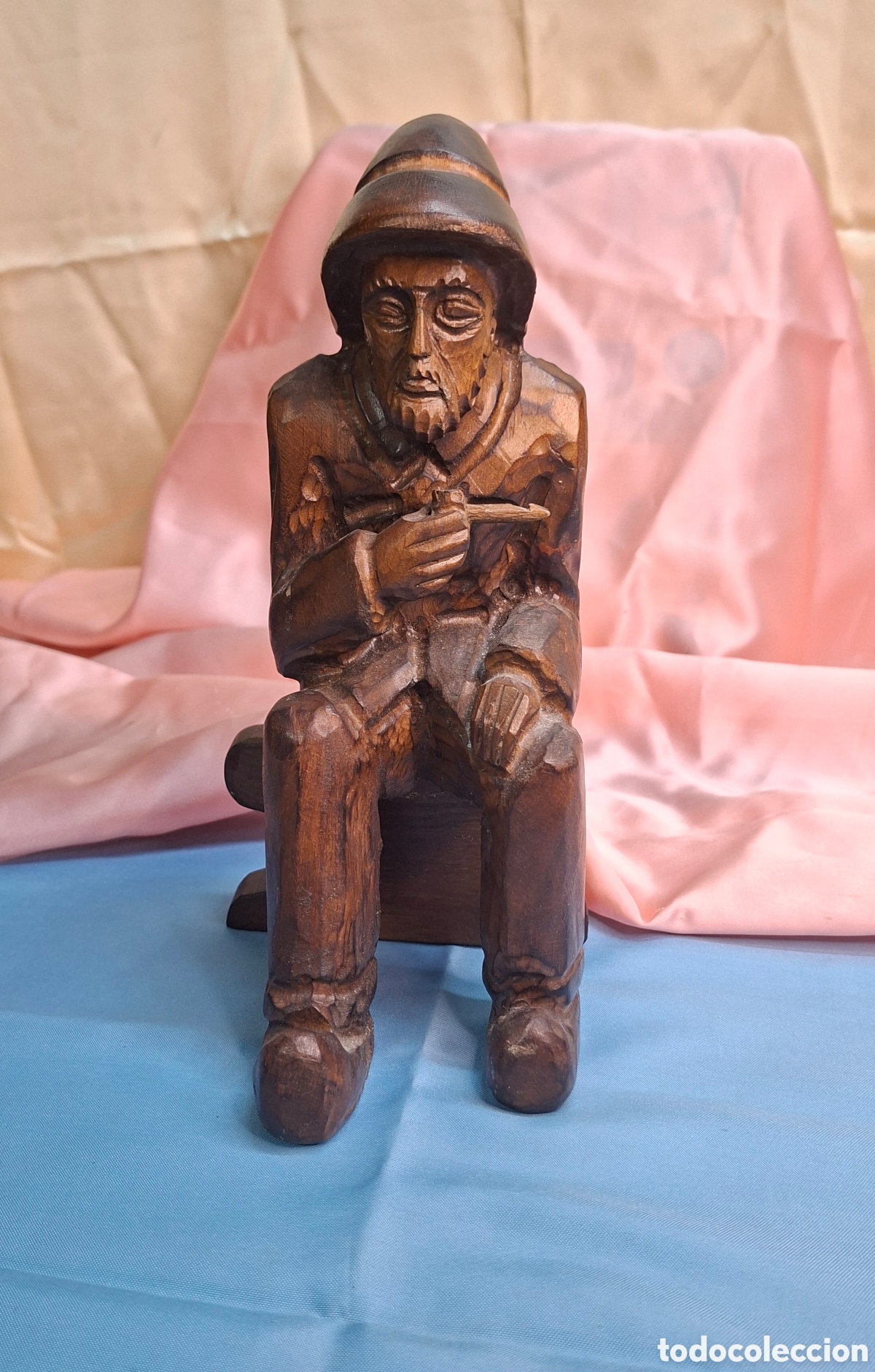 Antig&uuml;edades: Talla de madera del Siglo XX - Foto 17