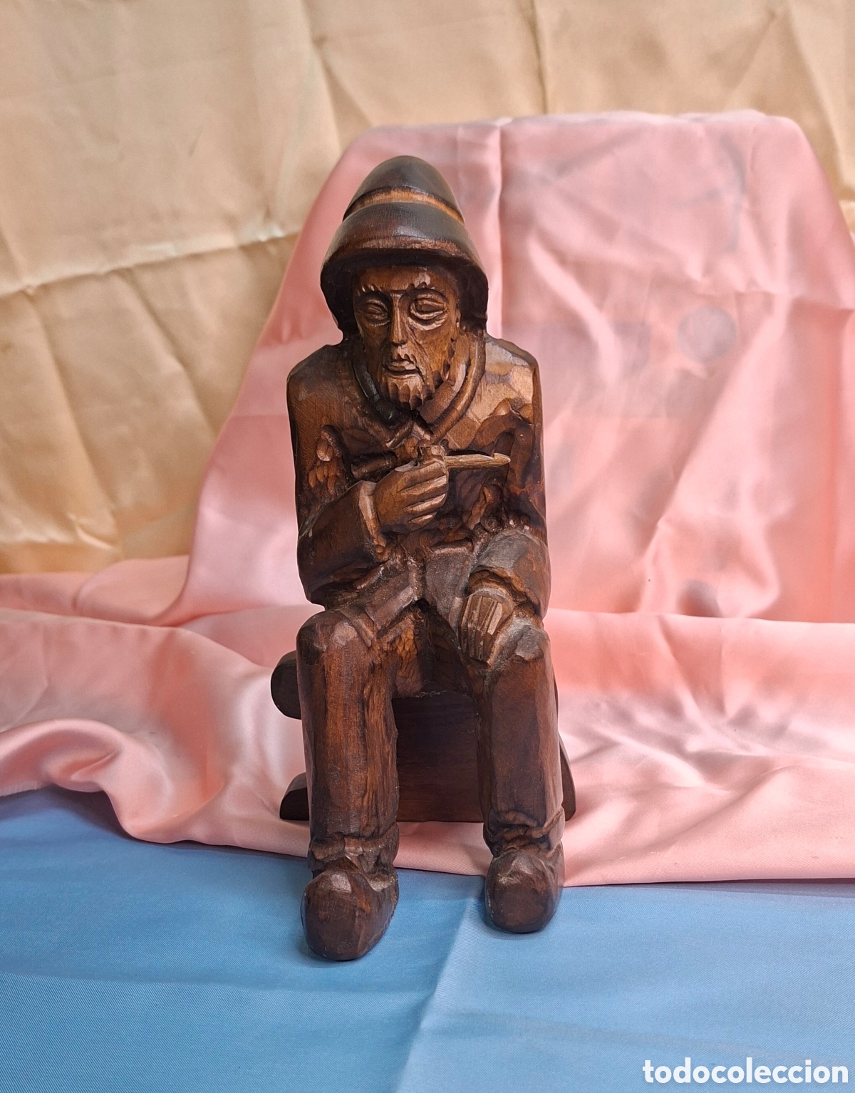 Antig&uuml;edades: Talla de madera del Siglo XX - Foto 7