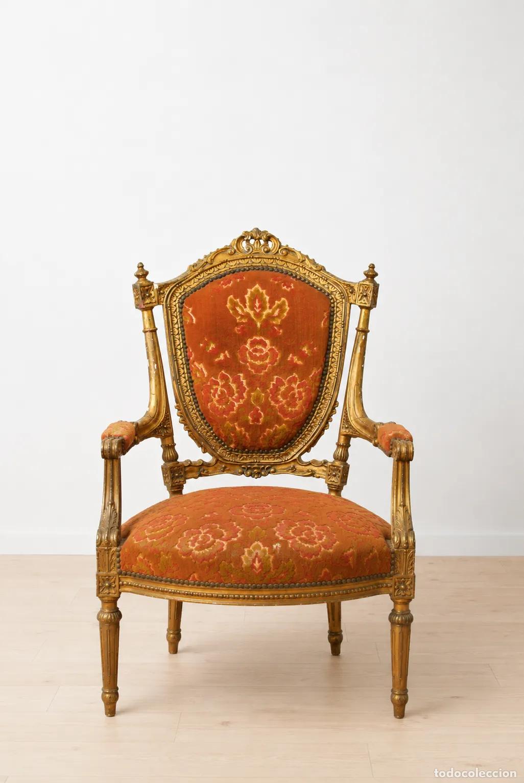Antig&uuml;edades: Pareja sillones estilo Luis XVI - Foto 2