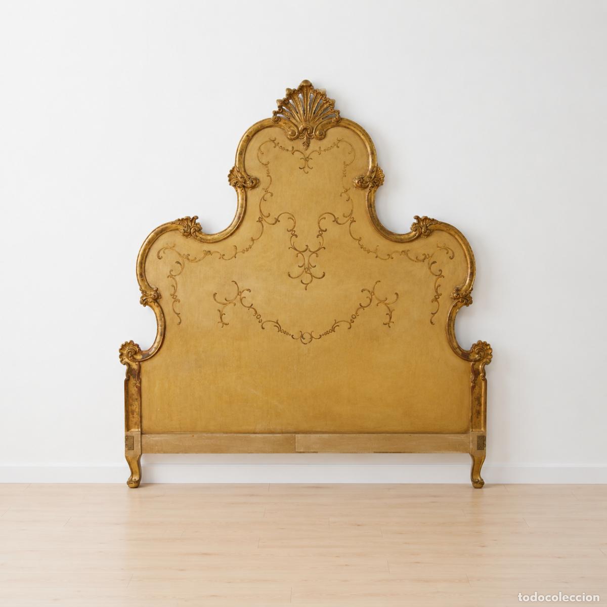 Antiques: Gran cabecero Isabelino madera