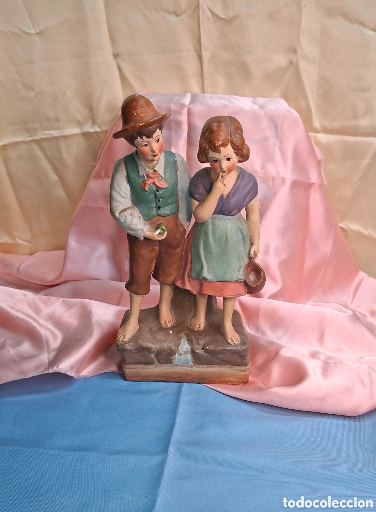 Antig&uuml;edades: Figura de yeso principios Siglo XX