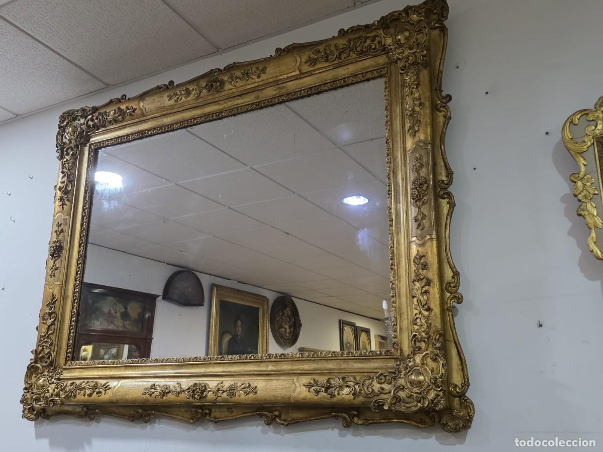 Antig&uuml;edades: GRAN ESPEJO LUIS XV MADERA ORO - Foto 2
