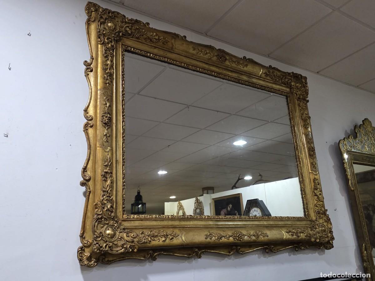 Antig&uuml;edades: GRAN ESPEJO LUIS XV MADERA ORO - Foto 4
