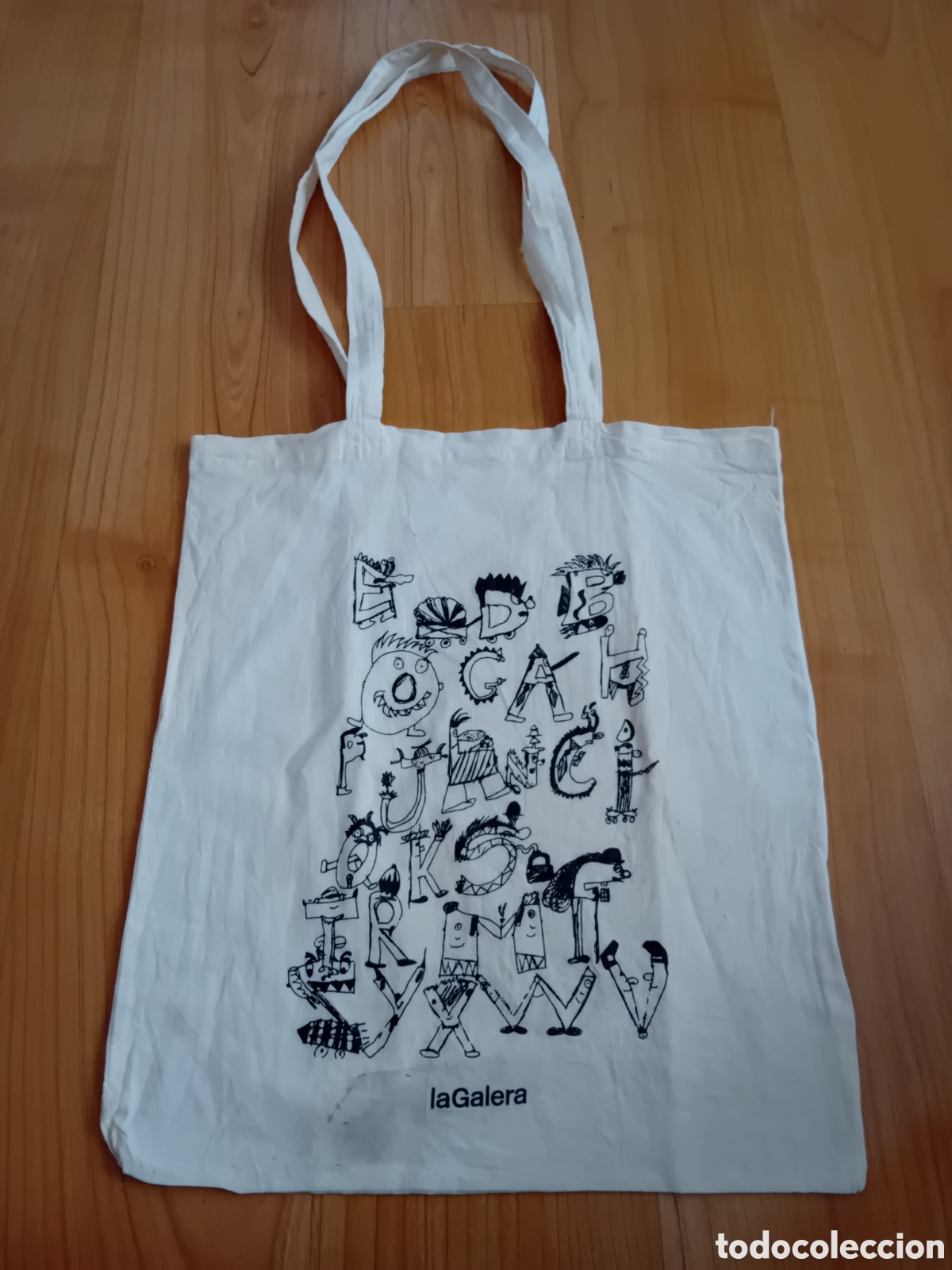 Antig&uuml;edades: ANTIGUA BOLSA TOTE EDITORIAL LA GALERA. BARCELONA. A&Ntilde;OS 80