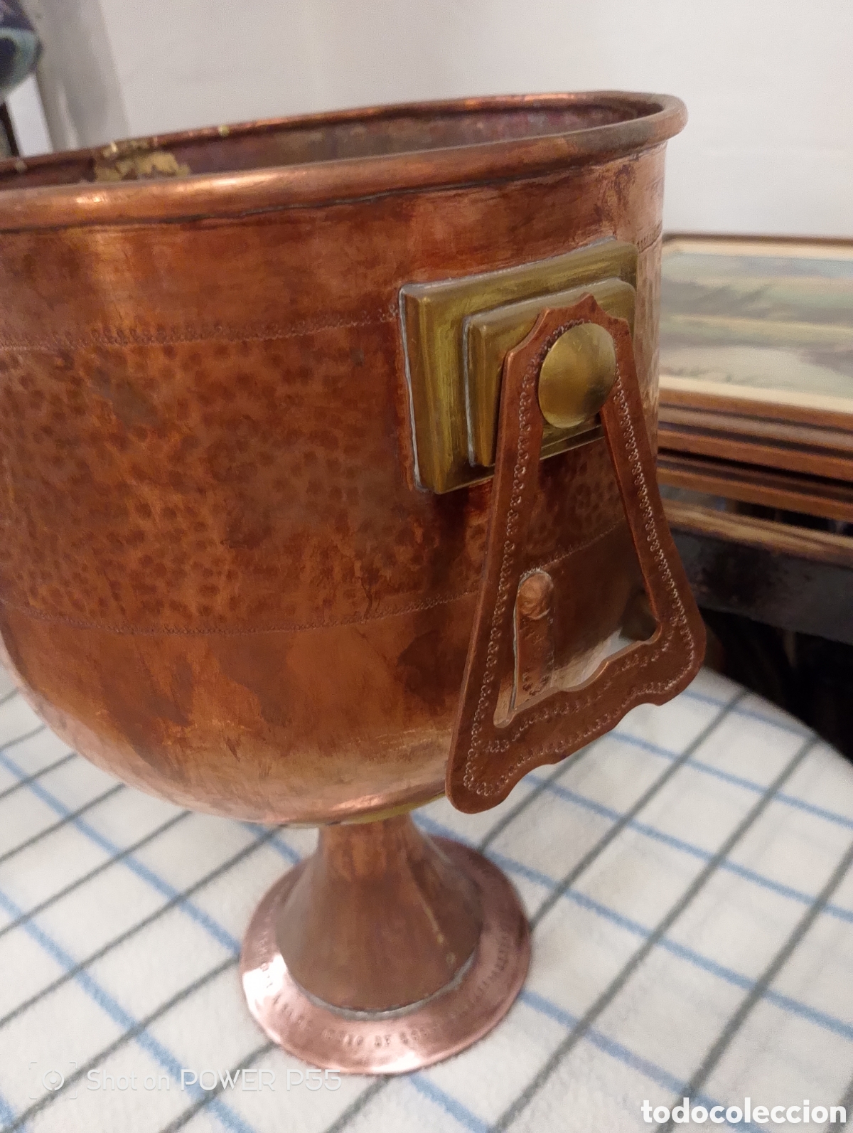 Antig&uuml;edades: Jarra de cobre antigua - Foto 2