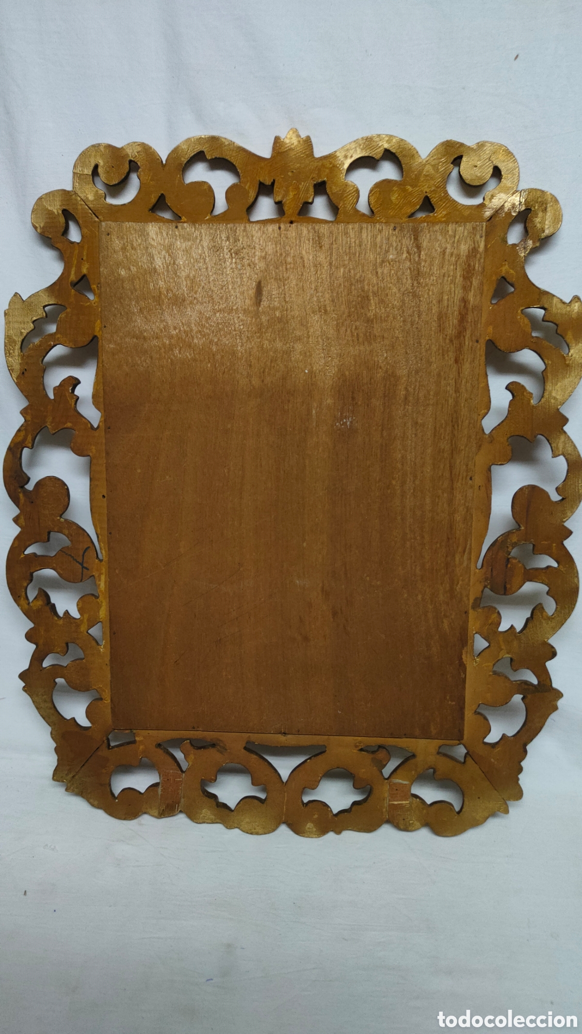 Antig&uuml;edades: ESPEJO CORNUCOPIA EN MADERA DORADO.CRISTAL BISELADO. - Foto 13