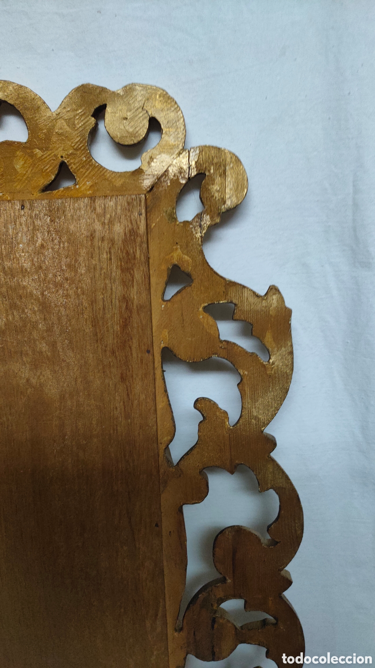 Antig&uuml;edades: ESPEJO CORNUCOPIA EN MADERA DORADO.CRISTAL BISELADO. - Foto 15